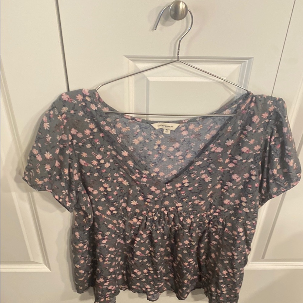Lucky BrandWomen's FloralTop XL